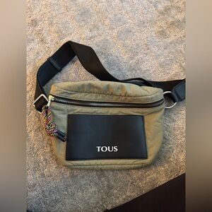 TOUS Black and Tan Crossbody Bag